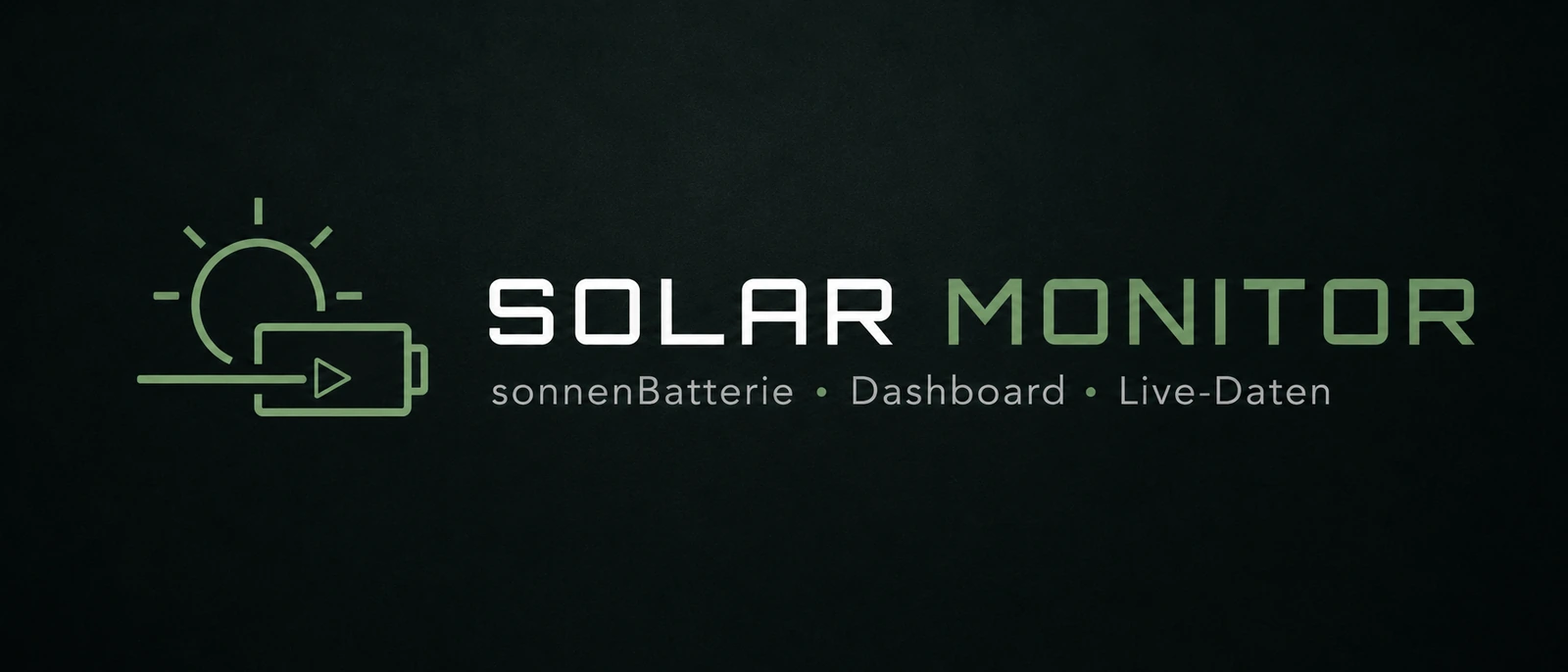 Solar Monitor – sonnenBatterie Dashboard Live-Daten